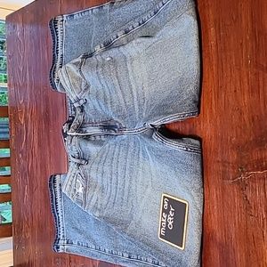 Hollister like new wide leg jeans. Little distressed look on small pocket& leg